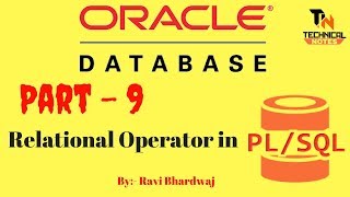 Relational Operator in PL/SQL