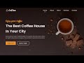 Responsive Coffee Website Using HTML and CSS | Responsive Website Using HTML CSS | Coffee Website