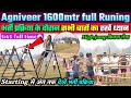 agniveer 1600 metre full timing running video