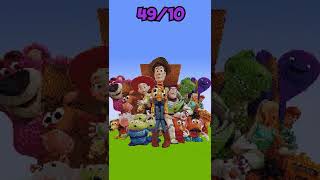 Toy Story PIXEL ART in MINECRAFT #shorts