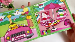 Magnetic Quiet Book Hello Kitty Amusement Park, it's so full of content!