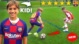 I Challenged KID Footballers To a PRO Football Competition (10 YEAR OLD MESSI)