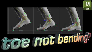 Easy fix for not bending the toe when taking a step in MotionBuilder