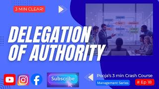 Delegation of Authority Explained in Hindi | UGC NET | Ep 18 | Pooja's 3 Min Crash Course