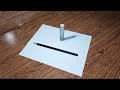 How to draw easy pole 3d for beginners - Simple drawing tutorial