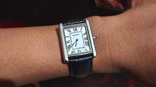 review jam tangan Sanda - 1108 Cartier tank homage bahasa bajau #watch #paganidesign #cartier #sanda