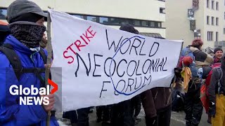 “Tax the rich”: Activists stage World Economic Forum protest ahead of Davos meeting