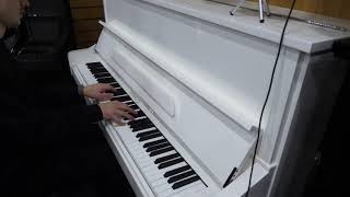 Steinhoven SU-112 Upright Piano White Polyester SP10015 Sherwood Phoenix