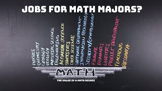 WHAT JOBS CAN YOU GET WITH A MATHEMATICS MAJOR: The Importance of Math for Jobs | Nathan Dalaklis