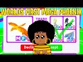 I traded the WORLDS FIRST MEGA NEON PHOENIX in Roblox Adopt me