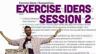 2.2: Exercise Ideas: Session 2 - Intelligence and Learning