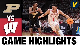 #8 Purdue vs #10 Wisconsin Highlights | 2022 College Basketball Highlights