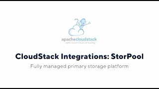 CloudStack Integrations StorPool Storage I High Performance Primary Storage Platform