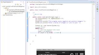 Count Positives and Negatives - Java Programming Recitation