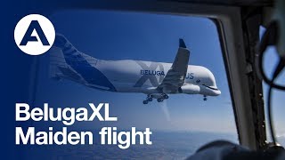 First flight of Airbus' #BelugaXL