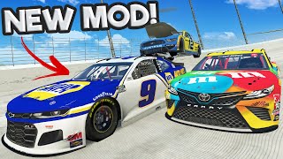 NEW NASCAR Stock Car Mod Mountain Races in BeamNG Drive!