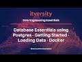 Database Essentials using Postgres - Getting Started - Loading Data into Postgresql Tables - Docker