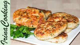 Необычные Куриные КОТЛЕТЫ с Рыбой 🐔 🐟 Fish Cutlet with Chicken ✧ Ирина Кукинг