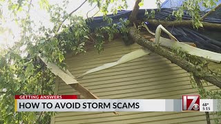How to avoid storm scams