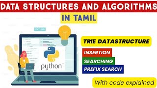Trie Data Structure in Python | DSA Tutorial in Tamil | Python For Beginners | Adi Explains