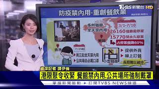 【十點不一樣】港限聚令收緊 餐館禁內用.公共場所強制戴罩