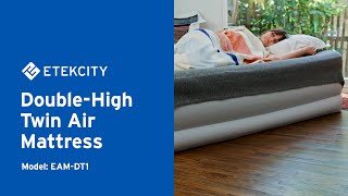 Etekcity | Double-High Twin Size Air Mattress with Built-In Pump (EAM-DT1)