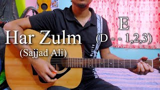 Har Zulm | Sajjad Ali | Easy Guitar Chords Lesson+Cover, Strumming Pattern, Progressions...