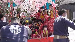 2022.04.10 足助春まつり 新町花車 足助神社宮入