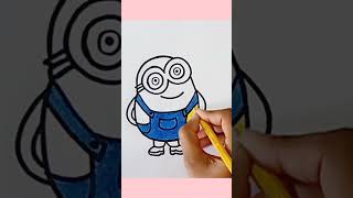 How to draw minion | Easy minion drawing #despicableme #minions #shorts #ytshorts