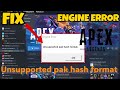 Apex Legends unsupported pak hash format Engine error fix