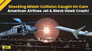 Washington Plane Crash: Caught on Camera; American Airlines Jet And Black Hawk Crash Midair In US