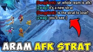 ARAM BUT WE AFK UNTIL THEY GET TO OUR NEXUS! (CAN WE STILL WIN?)