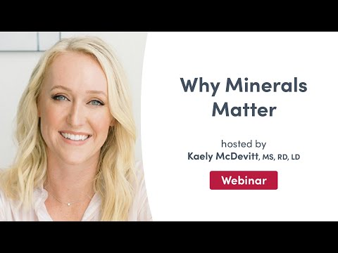 Why is mineral matter important?