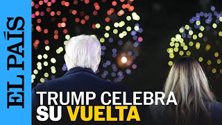 Donald TRUMP celebra su regreso al poder con fuegos artificiales y acompañado de MILEI y ABASCAL