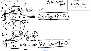 10C Chpt 6 L6 General Form