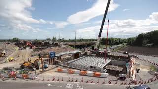 Highways England time-lapse video of work at A19 Silverlink