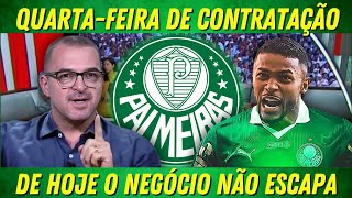 NEGÓCIO FECHADO! GRANDE CONTRATAÇÃO ACABA DE SER FECHADA NESTA QUARTA!? NOTICIAS DO PALMEIRAS HOJE