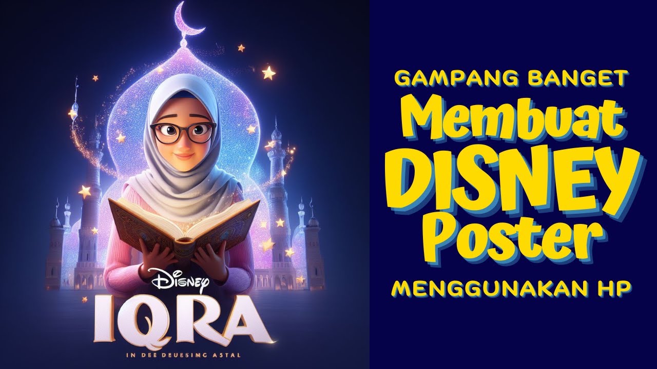 GAMPANG BANGET! MEMBUAT DISNEY POSTER MENGGUNAKAN HP - YouTube