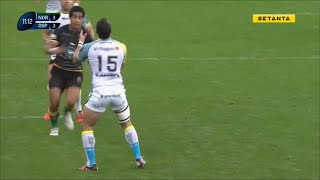 Ken Pisi great kick chase and tackle vs Ospreys 2014