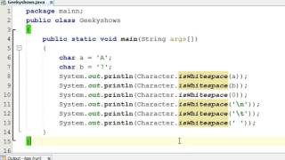 226. isWhitespace Method in Java Programming (Hindi)