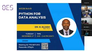 Webinar #2 - Python for Data Analysis