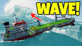 Cargo Ship VS MEGA TSUNAMI! Can It Stay Afloat? | Stormworks