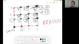Grid Counting Recursion Method and Combination Method Example