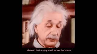 (COLOUR!)Albert Einstein Explaining " E=MC^2 "