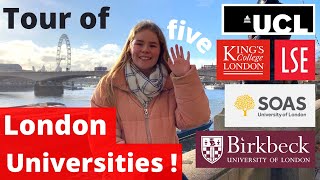 SO YOU WANT TO GO TO UNIVERSITY IN LONDON? - LET'S LOOK ROUND UCL, KING'S, SOAS, BIRKBECK AND LSE!!