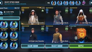 SWGOH - JML JKC vs JMK CAT w/ anti revive (tw) - 23.12.10