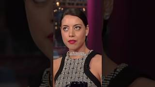 Aubrey Plaza lives every day in fear ??? 😧😭😂 #shorts #funnyshorts #celebrity #aubreyplaza