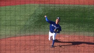 2018/10/29　大関竜登 （白鷗大学）　2年秋　東京情報大学戦/横浜市長杯　144km/h 計測