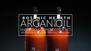 BH Argan Oil Shampoo \u0026 Conditioner Set | 16 fl oz | Promotes Hair reselience