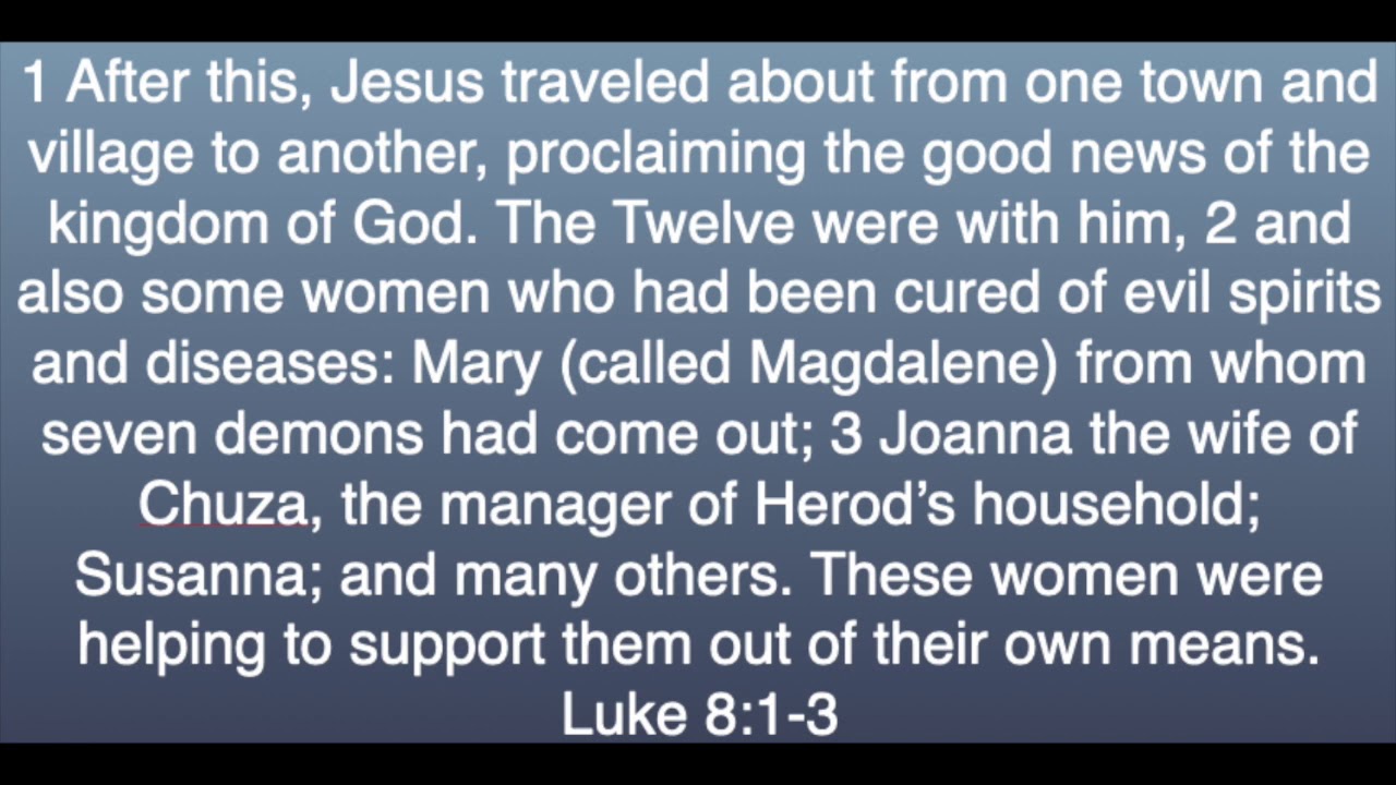 Luke 8:1-3 - YouTube